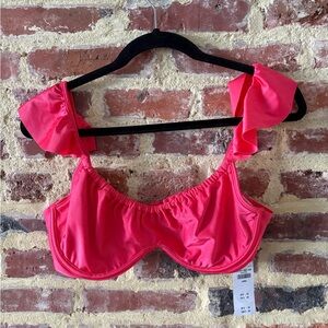 NWT Abercrombie Pink Bikini Top